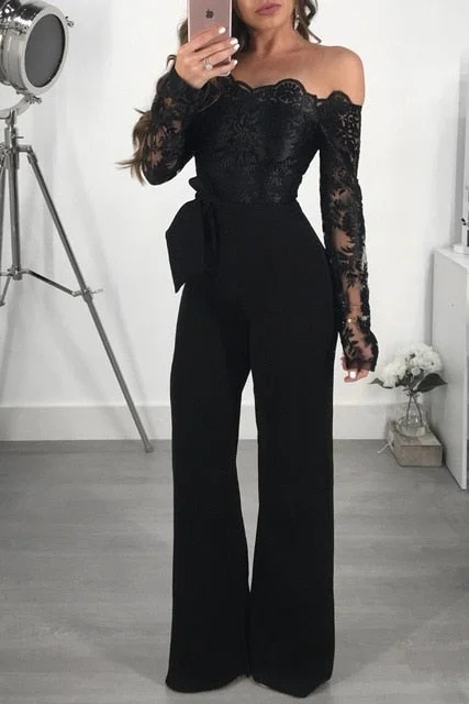 black jumpsuit