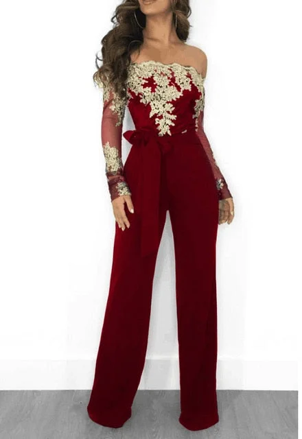 red gold jumpsuit