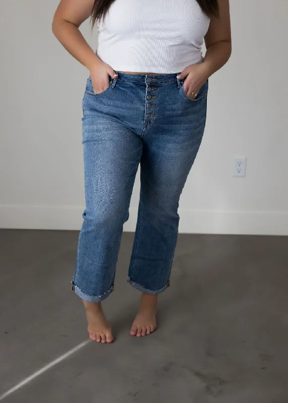 Curvy Kallen Risen Straight Jean