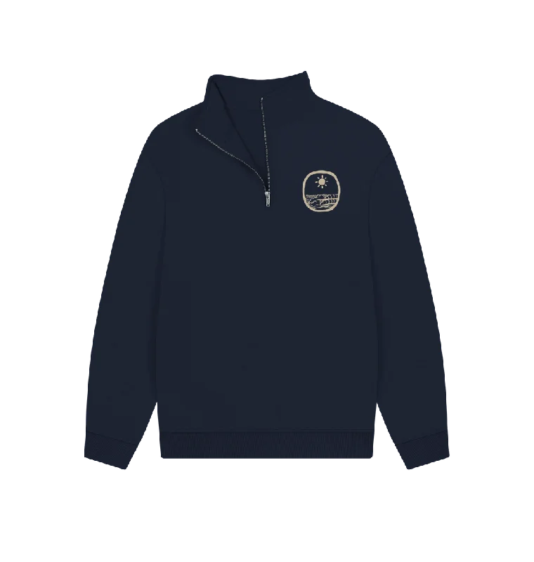 Coastal Life 1/4 Zip Sweatshirt - Dark