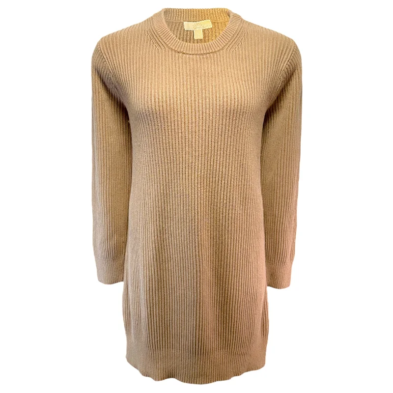 Dress Sweater By Michael By Michael Kors In Tan, Size: Xl