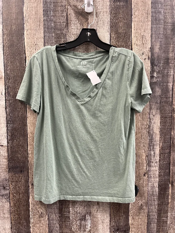 Top Short Sleeve By Gap In Green, Size: S