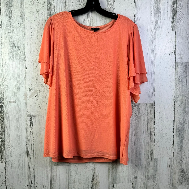 Top Short Sleeve By Torrid In Orange, Size: L