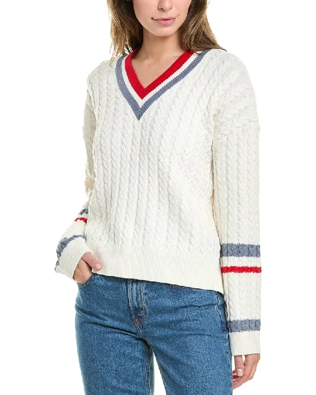 Design History Varsity Stripe Sweater