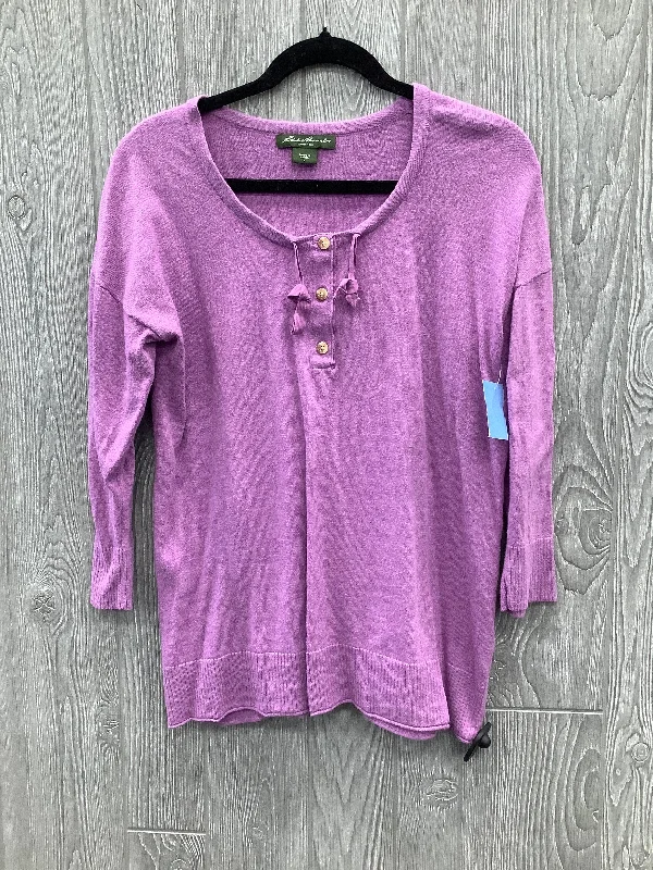 Top Long Sleeve By Eddie Bauer In Purple, Size: L