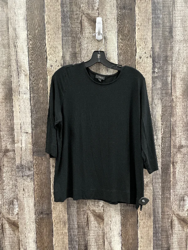 Top Long Sleeve By J. Jill In Black, Size: L