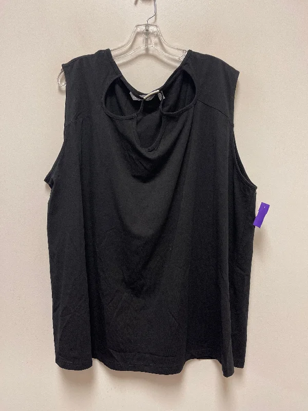 Black Top Sleeveless Clothes Mentor, Size 4x