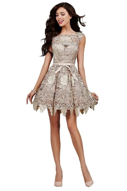 Jovani 94434 Cap Sleeve Short Homecoming Dress