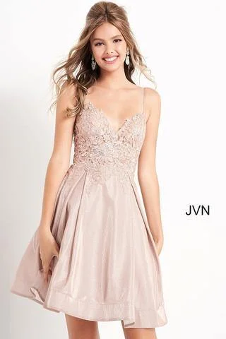 Jovani 04010 Short Spaghetti Straps Homecoming Dress