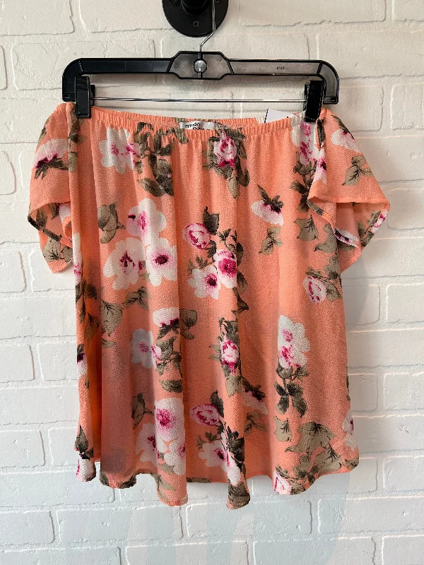 Peach Blouse Sleeveless Clothes Mentor, Size M