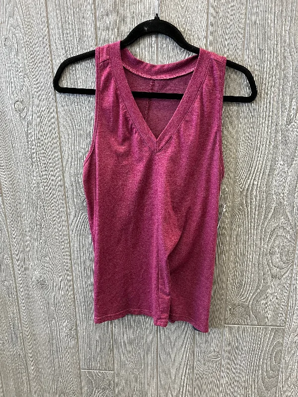 Purple Top Sleeveless Clothes Mentor, Size S