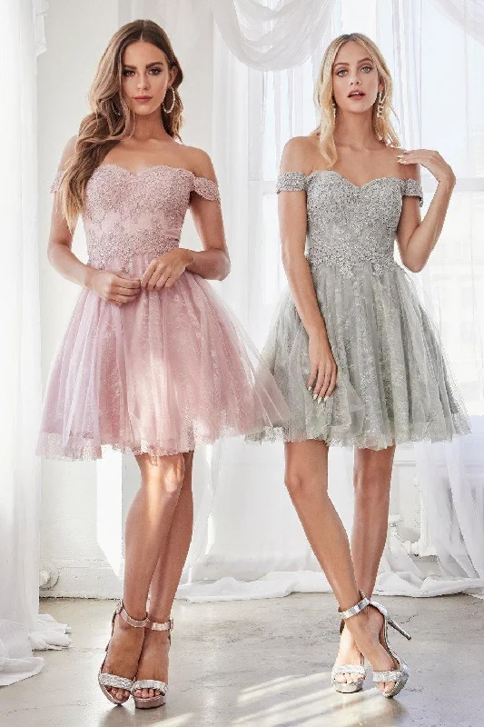 Cinderella Divine CD0167 Short Homecoming Dress Cocktail