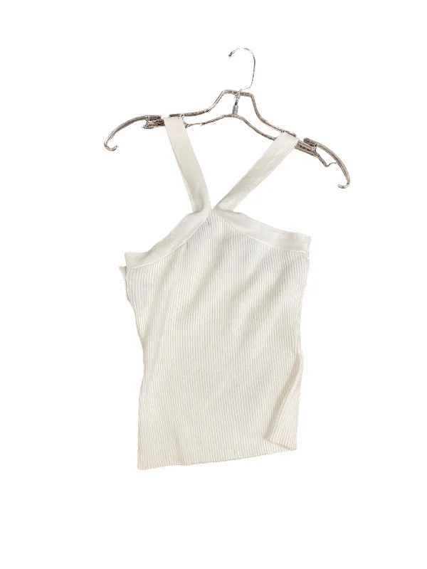 White Top Sleeveless Clothes Mentor, Size S